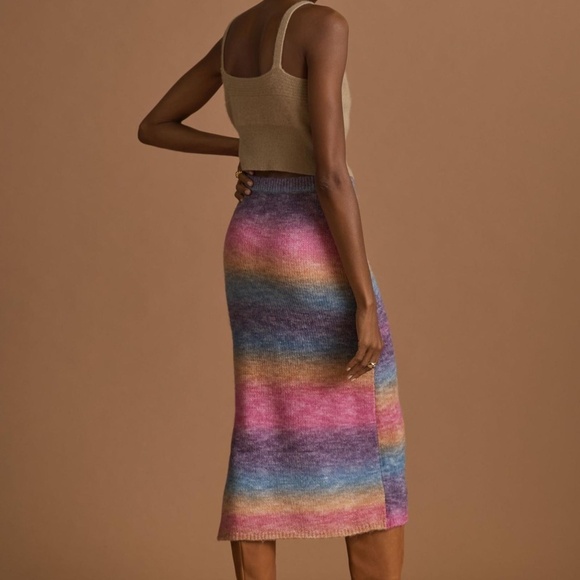 NWT Anthropologie Lucky Monday Sunset Midi Sweater Skirt 8 - Picture 4 of 6